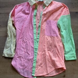Davi & Dani striped button down